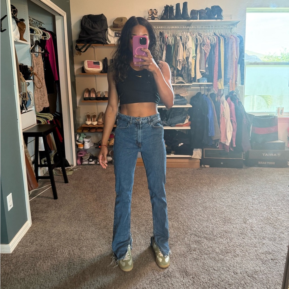 Zara Blue Straight Leg Jeans